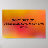 GEBEN SIE NICHT AUF...IHREN SCHLECHTEN... RELIGIÖS POSTER (Vorne)