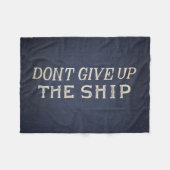 Geben Sie nicht das Schiff auf Fleecedecke (Vorderseite (Horizontal))