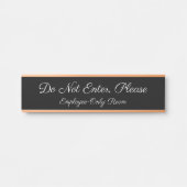 "Geben Sie nicht ein, bitte" Türzeichen Türschild (Vorderseite )