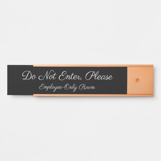 "Geben Sie nicht ein, bitte" Türzeichen Türschild (Vorderseite )