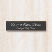 "Geben Sie nicht ein, bitte" Türzeichen Türschild (Vorderseite )