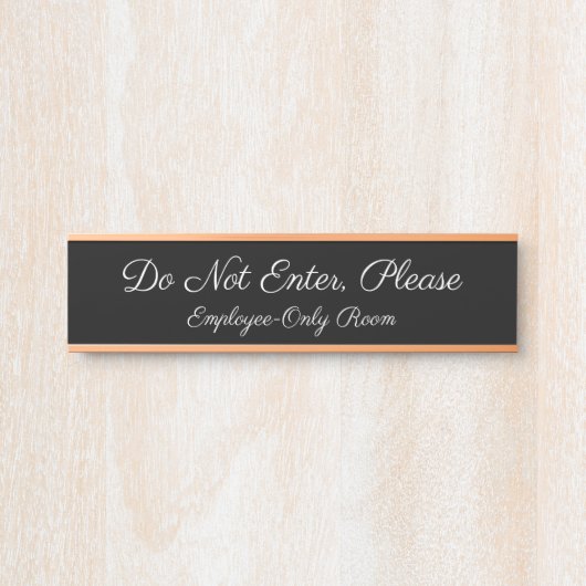 "Geben Sie nicht ein, bitte" Türzeichen Türschild (Vorderseite )