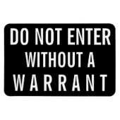 Geben Sie nicht ohne Warensegment ein Magnet (Horizontal)