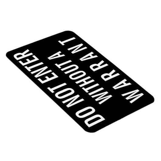 Geben Sie nicht ohne Warensegment ein Magnet (Rechte Seite)