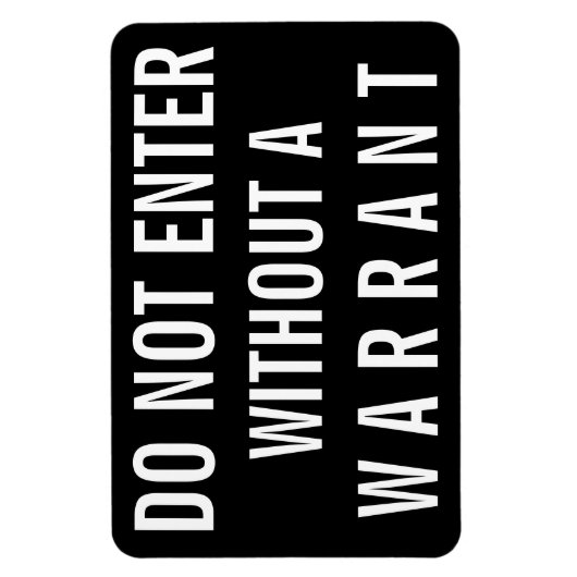 Geben Sie nicht ohne Warensegment ein Magnet (Vertikal)