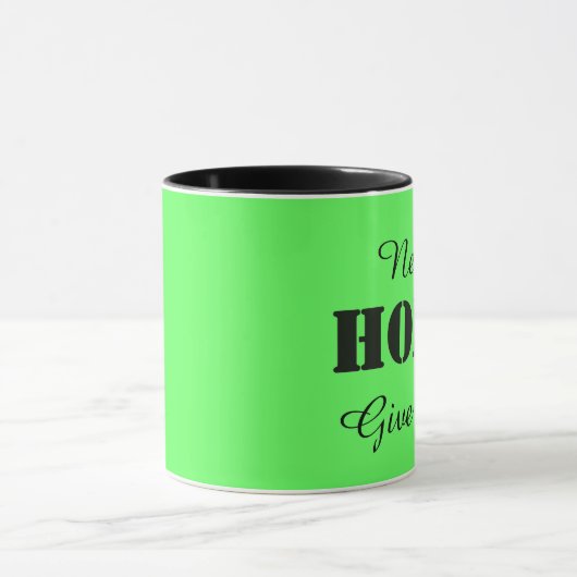 Geben Sie nie auf, Hoffnung Lyme-Krankheit Sensibi Tasse (Zentrum)