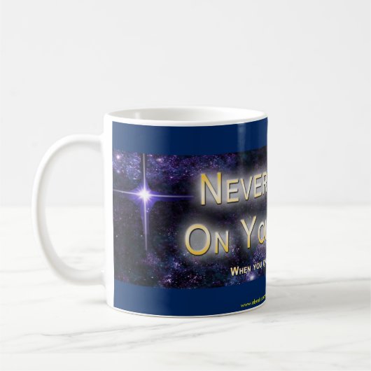 "Geben Sie nie auf Ihrem Traum auf, wenn Sie Kaffeetasse (Links)