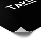 Geben Sie nie auf, weil großartige Dinge Zeit brau Poster (Ecke)