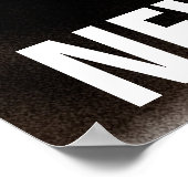 Geben Sie nie den Erfolgsbasketball auf Poster (Ecke)