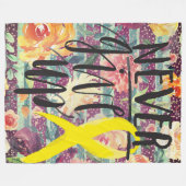 GEBEN Sie NIE Fleece-Decke, 60" x80 " auf Fleecedecke (Vorderseite (Horizontal))