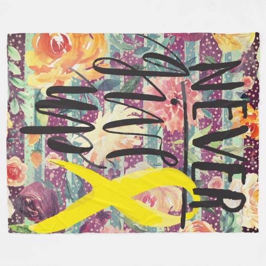 GEBEN Sie NIE Fleece-Decke, 60" x80 " auf Fleecedecke (Vorderseite (Horizontal))