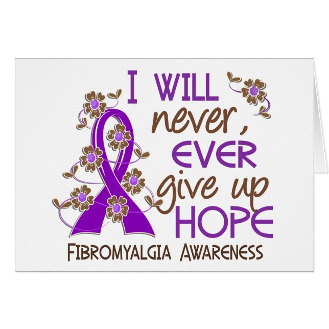 Geben Sie nie Hoffnung4 Fibromyalgia auf (Vorderseite (Horizontal))