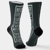 GEBEN SIE NIE individuelle Name AUF Socken (Gewinkelt)