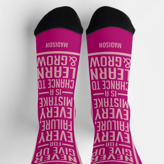 GEBEN SIE NIE individuelle Name AUF Socken (Oben)
