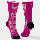 GEBEN SIE NIE individuelle Name AUF Socken (Gewinkelt)