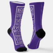 GEBEN SIE NIE individuelle Name AUF Socken (Gewinkelt)