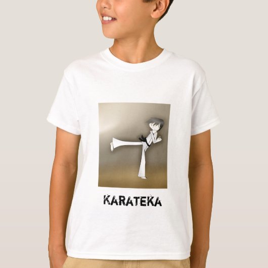 Geben Sie nie Karate Kid-T-Shirt Karateka auf T-Shirt (Vorderseite)