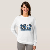 Geben Sie nie Marathon auf T-Shirt (Vorne ganz)