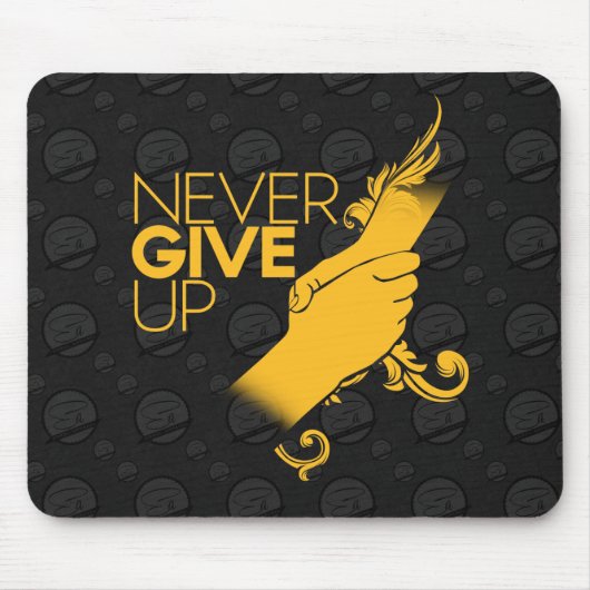 Geben Sie nie Mousepad auf (Vorne)