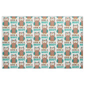 Geben Sie Niedlichen Cartoon Brown Owl Pattern Bir Stoff (Fat Quarter (45,7 x 55,9 cm))