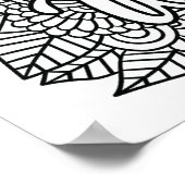 Geben Sie niemals auf - färben Sie sich selbst Poster (Ecke)