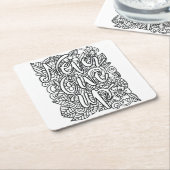 Geben Sie niemals auf - färben Sie sich selbst Rechteckiger Pappuntersetzer (angewinkelt)