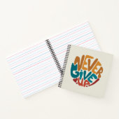 Geben Sie niemals auf - Niedliche Motivierend Nach Notizblock (Innenseite)