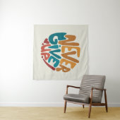 Geben Sie niemals auf - Niedliche Motivierend Nach Wandteppich (Beispiel (Horizontal))