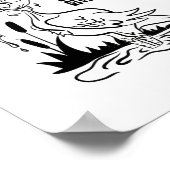 Geben Sie niemals das Froschgeschenk-Poster auf Poster (Ecke)