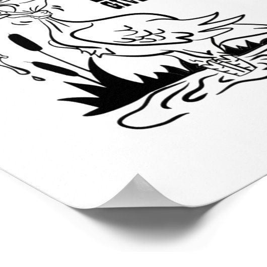 Geben Sie niemals das Froschgeschenk-Poster auf Poster (Ecke)