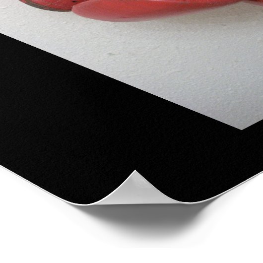 Geben Sie niemals das Poster Boxhandschuhe auf (Ecke)