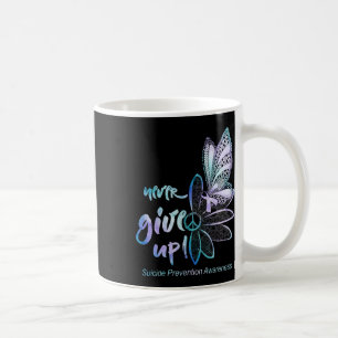 Geben Sie niemals die Awarene für Suizidprävention Kaffeetasse