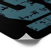 Geben Sie niemals die geistige Gesundheit des Fitn Poster (Ecke)