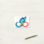 Geben Sie niemals die Lungenfieber auf Post-it Klebezettel (Auf Schreibtisch)