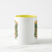 Geben Sie niemals die Tasse des Hundes auf - Motiv (Zentrum)