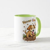 Geben Sie niemals die Tasse des Hundes auf - Motiv (VorderseiteRechts)