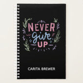 Geben Sie niemals Inspirationsplaner auf Planer (Vorderseite)