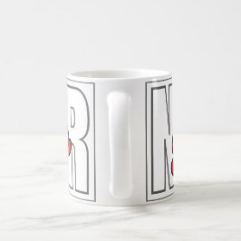 Geben Sie niemals Motivierend Typografie-Zitate au Kaffeetasse