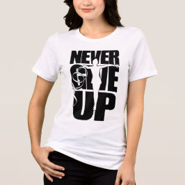 Geben Sie niemals rhythmische Gymnastik auf Tri-Blend Shirt