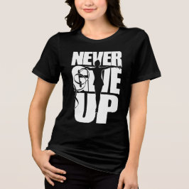 Geben Sie niemals rhythmische Gymnastik auf Tri-Blend Shirt