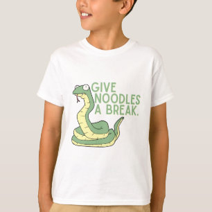 Geben Sie Nudeln eine niedliche Schlange T-Shirt