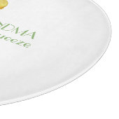 Geben Sie Oma eine Quetschgelbe Zitrone Schneidebrett (Ecke)