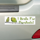 Geben Sie Parakeets eine Bremse Autoaufkleber (Auf Auto)