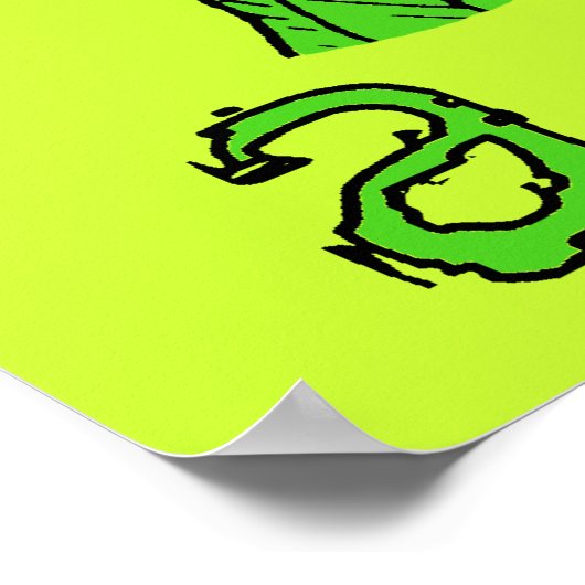 Geben Sie Peas a Chance Funny Peace Print Poster S (Ecke)