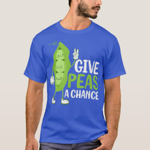 Geben Sie Peas A Chance Veggie Funny Veganism T-Shirt