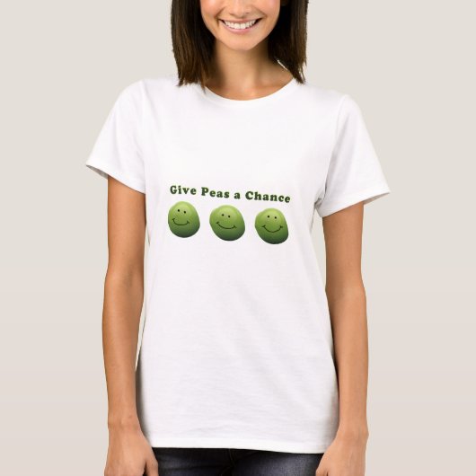 Geben Sie Peas Chance T-Shirt (Vorderseite)