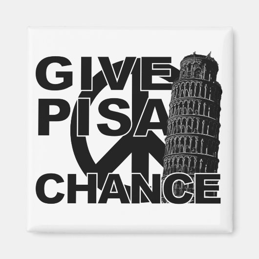 Geben Sie Pisa Chance-Magnet Magnet (Vorne)