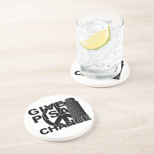 Geben Sie Pisa Chance Untersetzer (Seite)