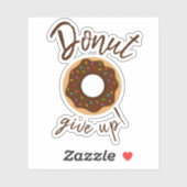 Geben Sie Schokolade mit Regenbogensprinklen auf Aufkleber (Blatt)