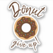 Geben Sie Schokolade mit Regenbogensprinklen auf Aufkleber (Vorderseite)